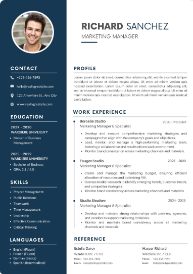 Professional CV Sample 8